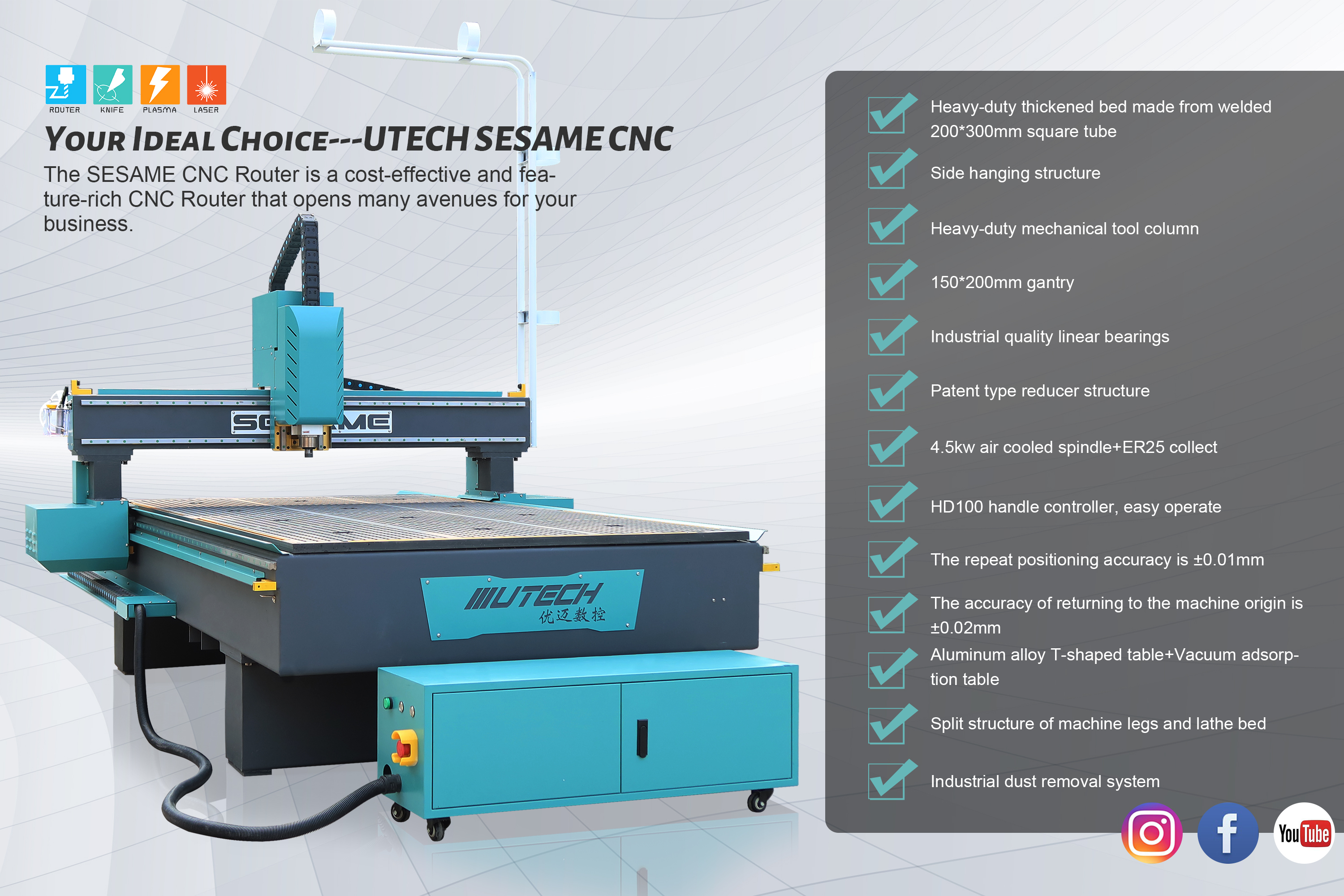 máquina de carpintería cnc