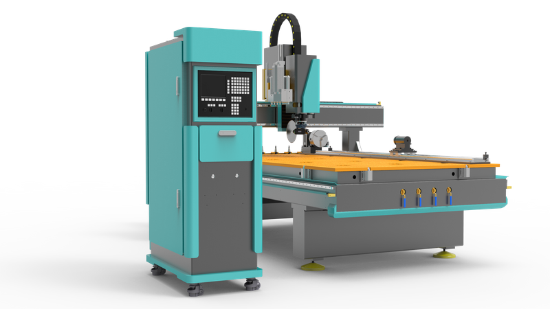 Máquina CNC ATC de 4 ejes con cabezal de perforación