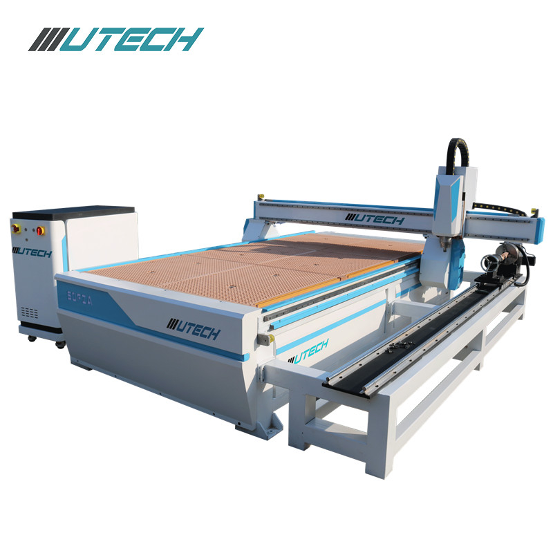 Enrutador Cnc ATC de 4 ejes para orificios de perforación laterales de muebles para orificios de perforación laterales de muebles 1212 1224 enrutador de madera Cnc